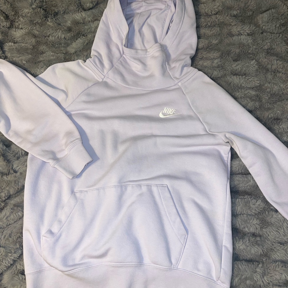 Lavender Nike cowl neck hoodie